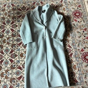 Banana Republic Wool-Blend Coat in baby blue